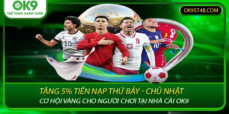 TẶNG 5% TIỀN NẠP THỨ BẢY - CHỦ NHẬT : Cơ Hội Vàng Cho Người Chơi